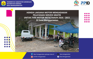 HONDA Laksana Motor Mengadakan Pelayanan Service Metic Gratsi di Desa Manggarwetan