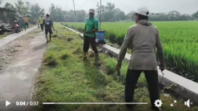 Kegiatan Kerja Bakti Desa Manggarwetan Di Wilayah Warga RW 01